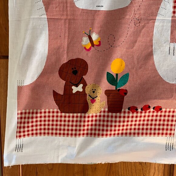 Dreamspinners Posies & Pets Child’s Vest VIP Cranston Cut and Sew XS - L - Picture 3 of 12